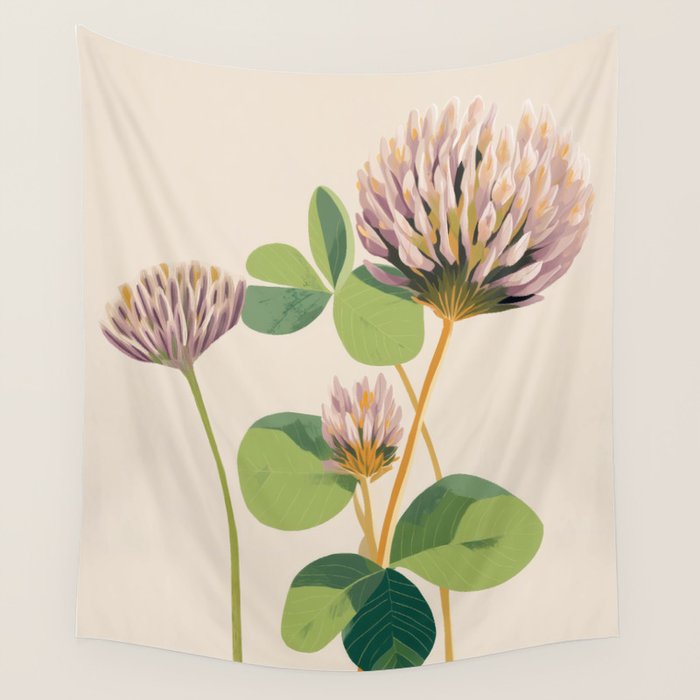 Soft Field Botanicals Wall Tapestry Gallery Image 4