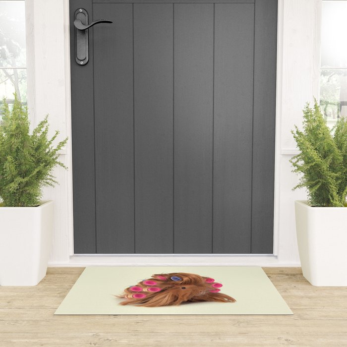 CURLY GUINEA PIG Welcome Mat Gallery Image 3