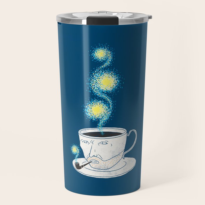 Starry starry coffee Travel Mug Gallery Image 1