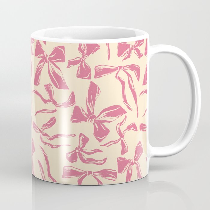 Pink bow pattern Coffee Mug Gallery Image 1