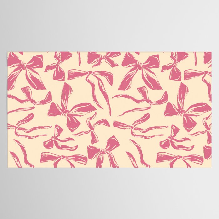 Pink bow pattern Tablecloth Gallery Image 2
