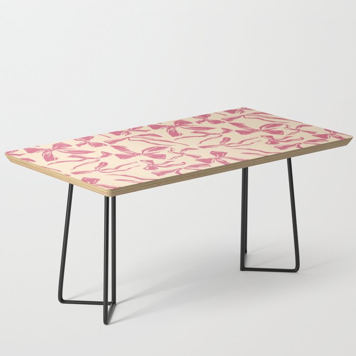 Pink bow pattern Coffee Table Gallery Image 1