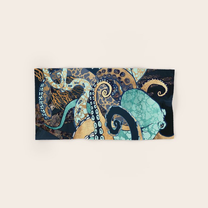 Metallic Octopus II Hand & Bath Towel Gallery Image 1