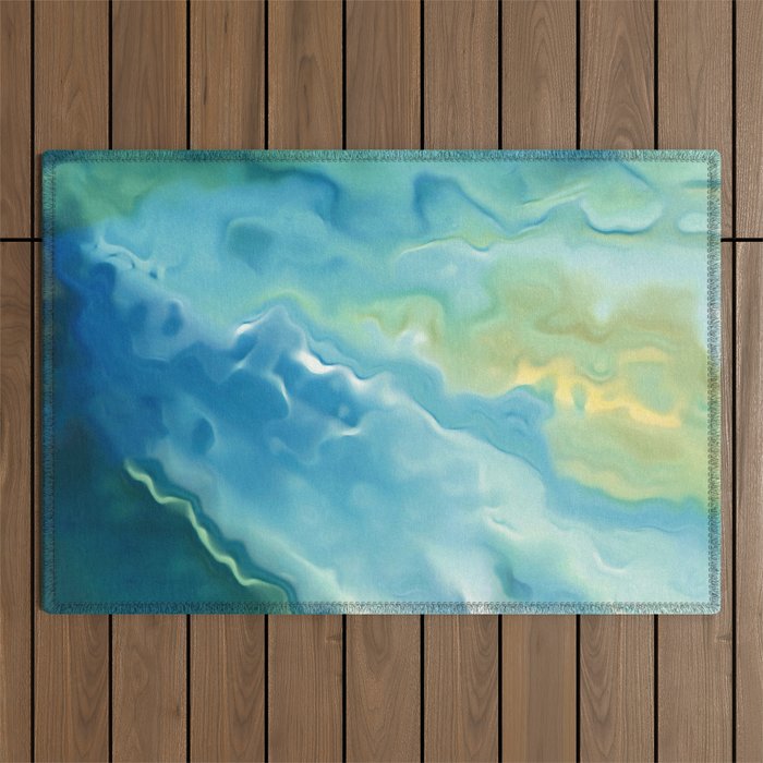 Surfing Summer Outdoor Rug Gallery Image 1