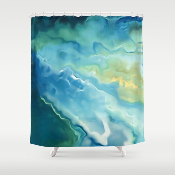 Surfing Summer Shower Curtain Gallery Image 1