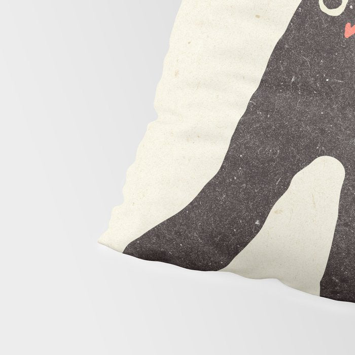 Funny mood cat illustration Pillow Sham Gallery Image 4