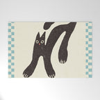 Funny mood cat illustration Welcome Mat Gallery Image 1