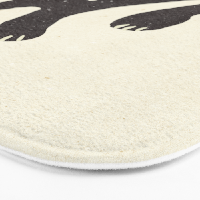 Funny mood cat illustration Bath Mat Gallery Image 3
