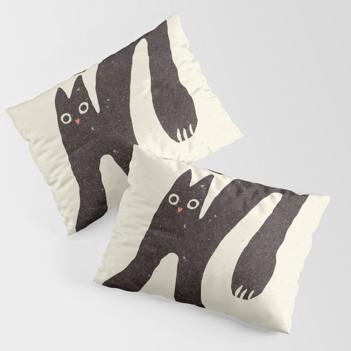 Funny mood cat illustration Pillow Sham Gallery Image 3
