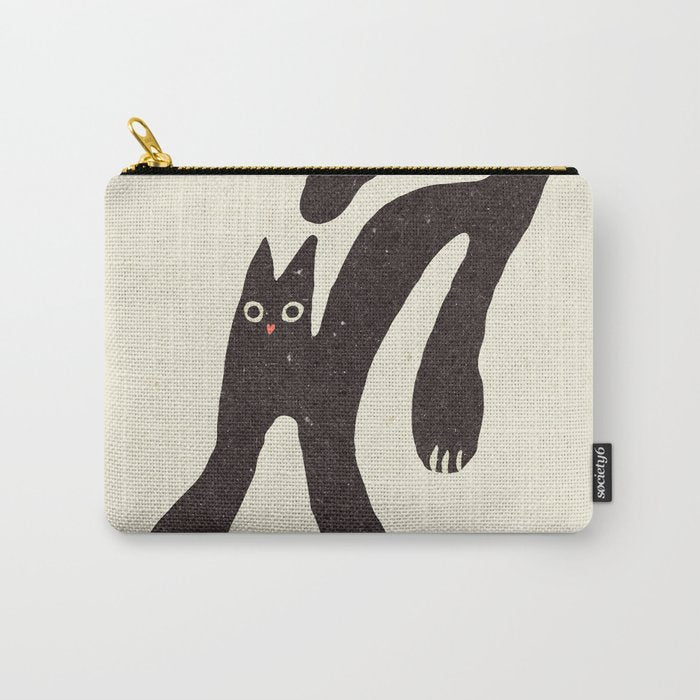 Funny mood cat illustration Carry All Pouch Gallery Image 1