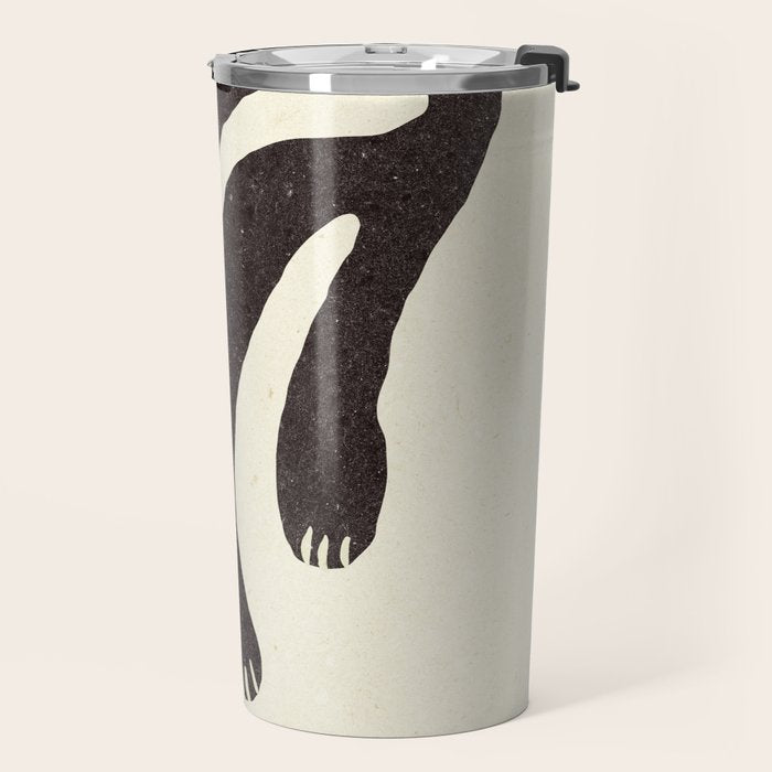 Funny mood cat illustration Travel Mug Gallery Image 2