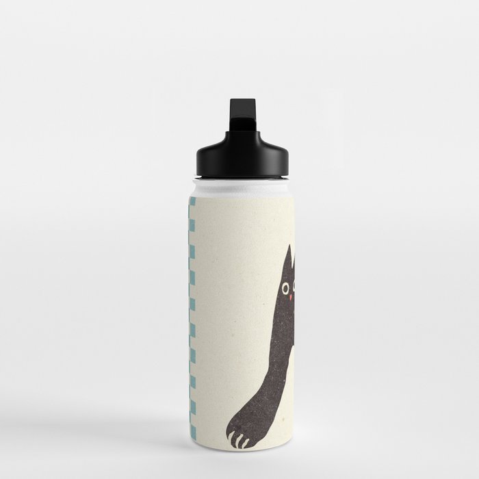 Funny mood cat illustration Water Bottle Gallery Image 3