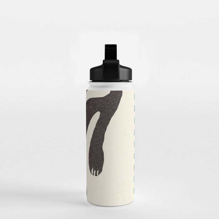 Funny mood cat illustration Water Bottle Gallery Image 2