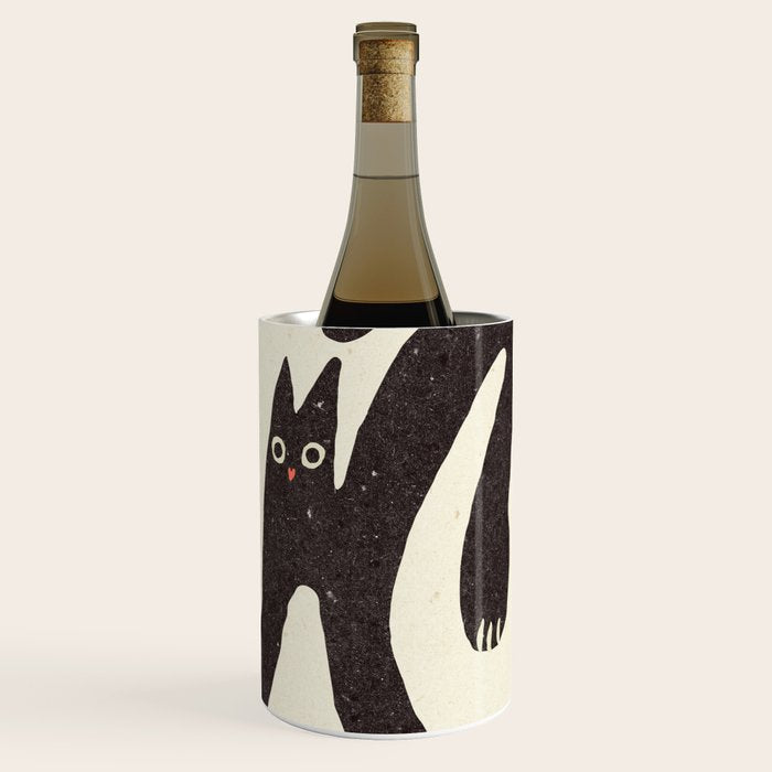 Funny mood cat illustration Wine Chiller Gallery Image 1