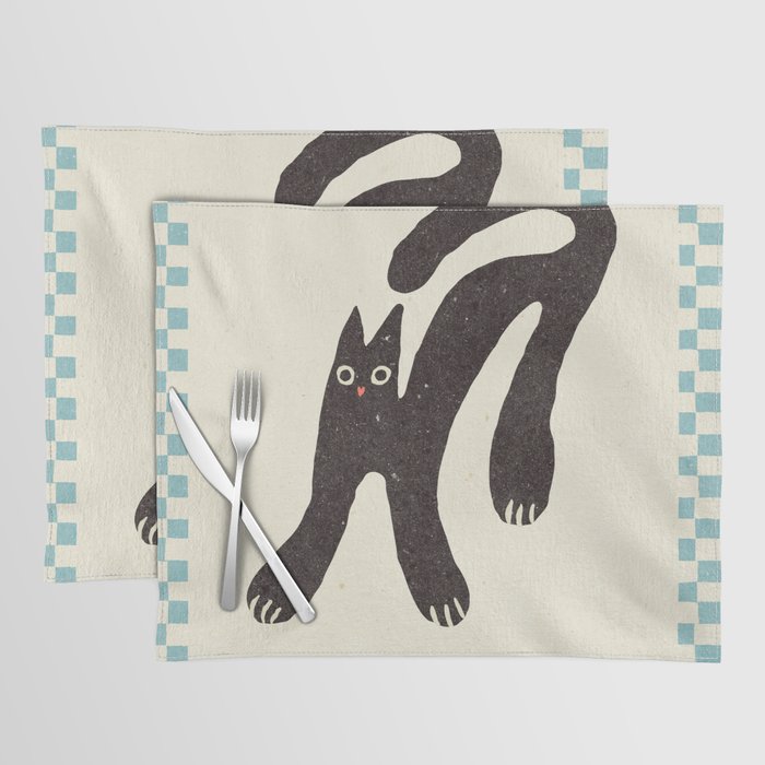 Funny mood cat illustration Placemat Gallery Image 1