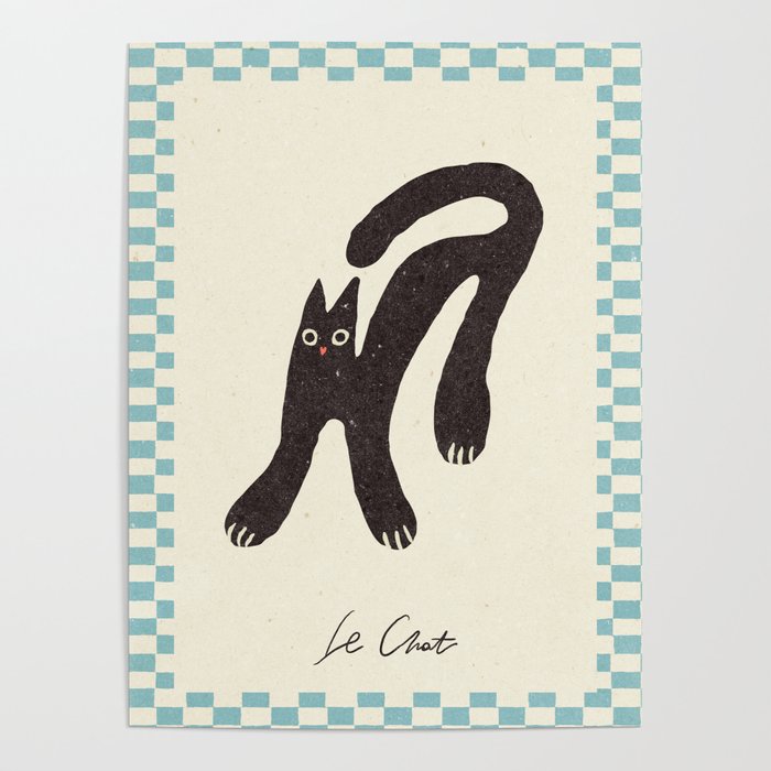 Funny mood cat illustration Poster Gallery Image 4