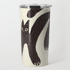 Funny mood cat illustration Travel Mug Gallery Image 1