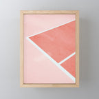 Courtside - living coral Mini Art Print Gallery Image 1