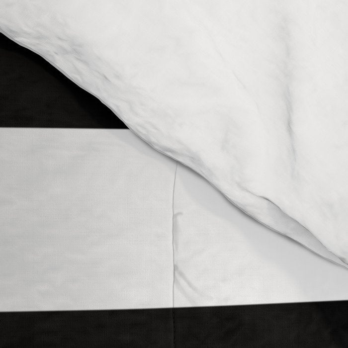 Midnight Black and White Stripes Comforter Gallery Image 4