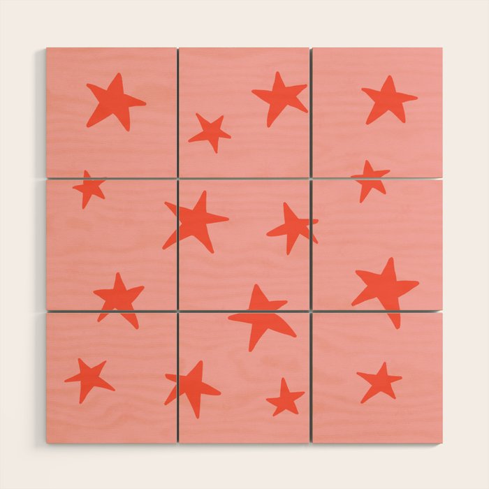 Stars Wood Wall Art Gallery Image 1