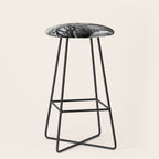 Spanish Moss on Southern Live Oak Trees black and white photograph / black and white art photography Stool Gallery Image 1