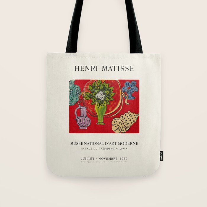 Henri Matisse Vintage Art Exhibition Poster, 1956 Tote Bag Gallery Image 1