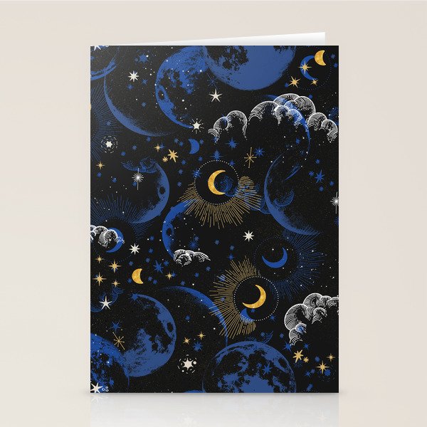 Night sky of stars abstract D Stationery Card Gallery Image 2