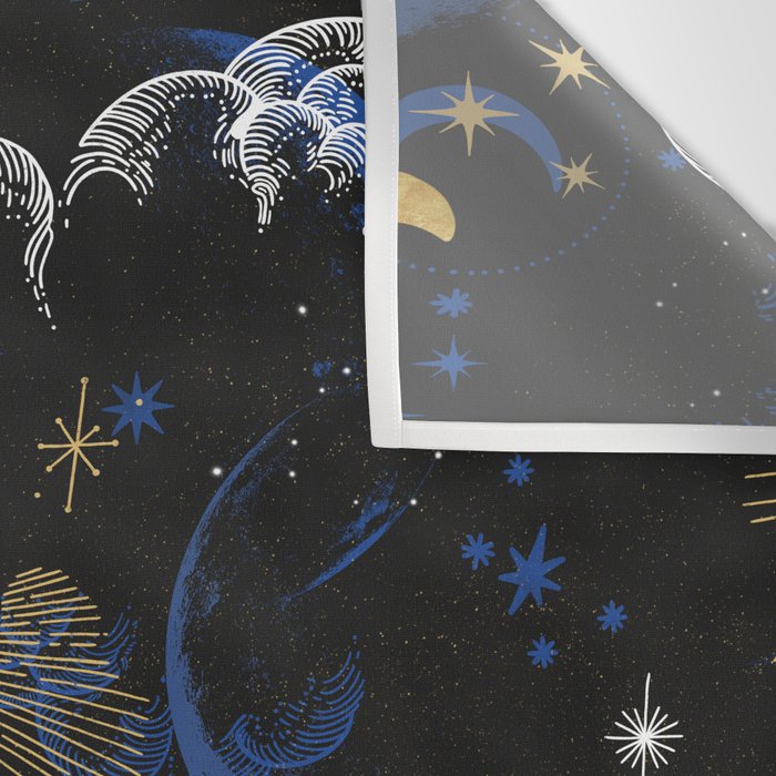 Night sky of stars abstract D Wall Tapestry Gallery Image 3