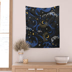 Night sky of stars abstract D Wall Tapestry Gallery Image 2