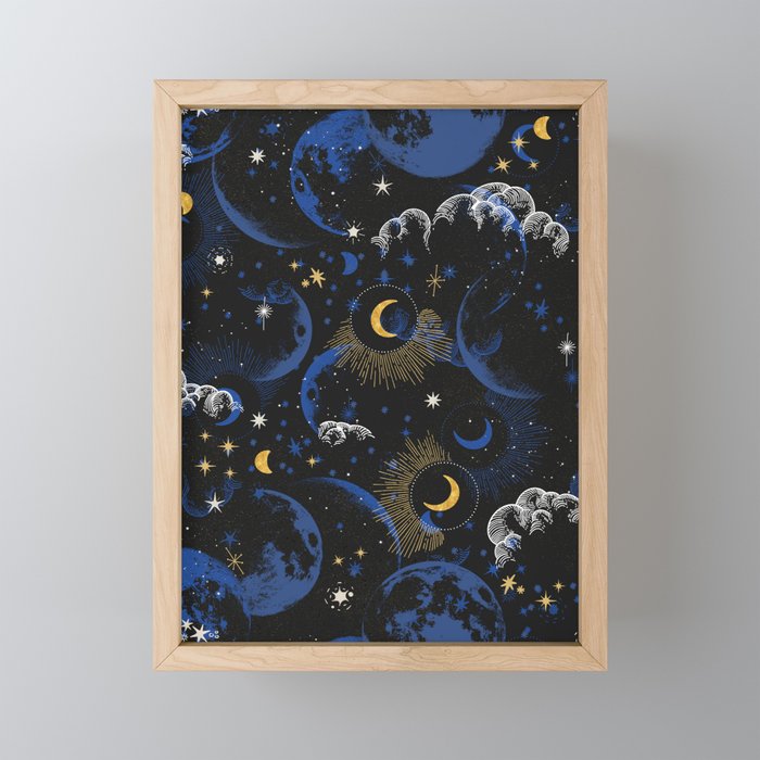 Night sky of stars abstract D Mini Art Print Gallery Image 1