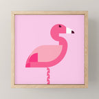 Geometric flamingo Mini Art Print Gallery Image 1