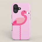 Geometric flamingo iPhone Case Gallery Image 1