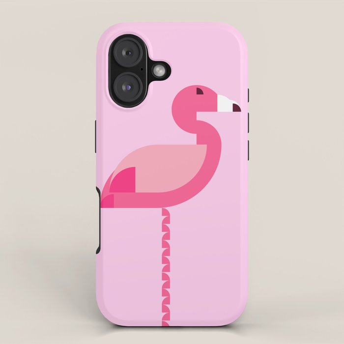 Geometric flamingo iPhone Case Gallery Image 1