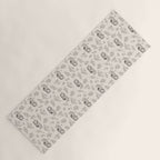 Tiger and Flower Line Art Yoga Mat Gallery Image 1