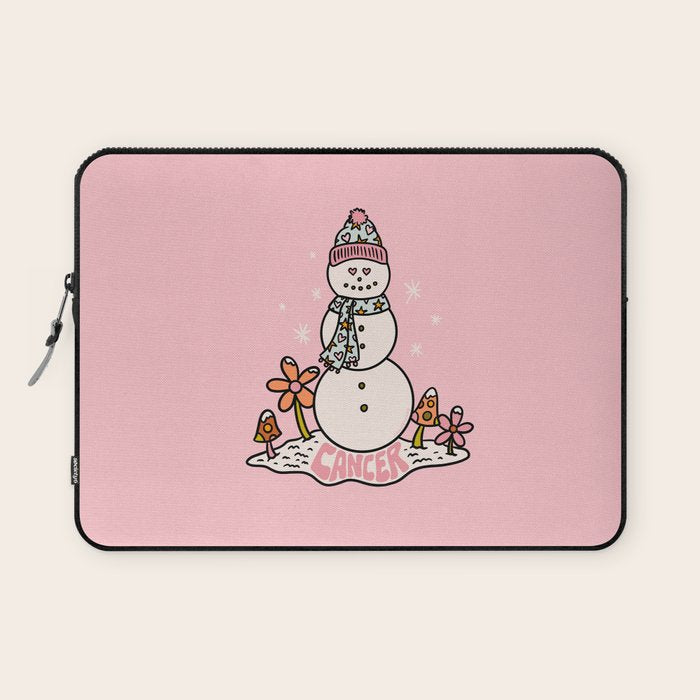 Cancer Zodiac Snowman Laptop Sleeve Gallery Image 1