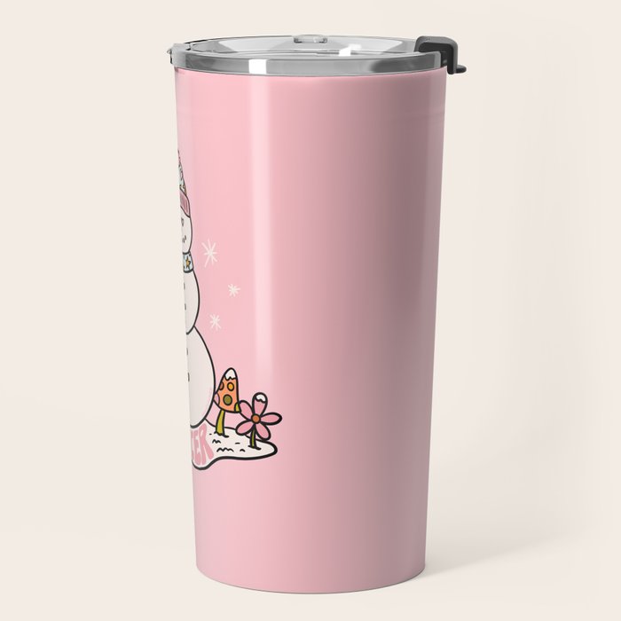 Cancer Zodiac Snowman Travel Mug Gallery Image 2