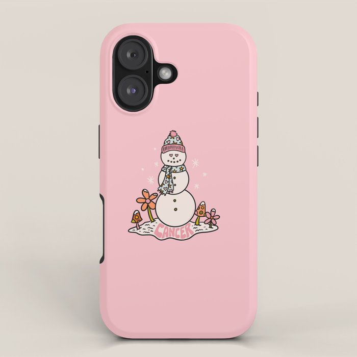 Cancer Zodiac Snowman iPhone Case Gallery Image 1