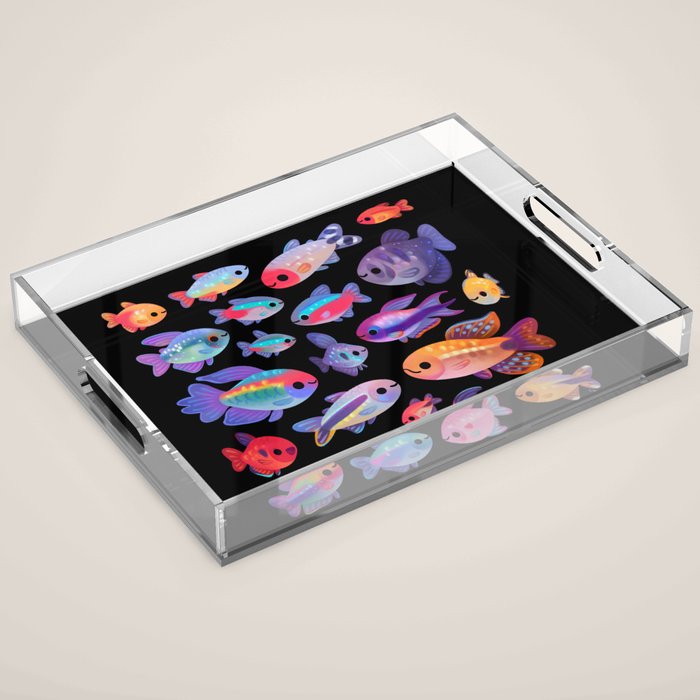 Happy tetra Acrylic Tray Gallery Image 1