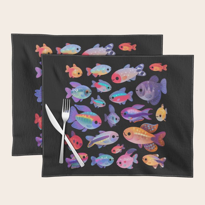 Happy tetra Placemat Gallery Image 1