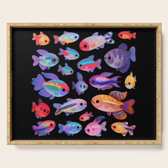 Happy tetra Serving Tray Gallery Image 1