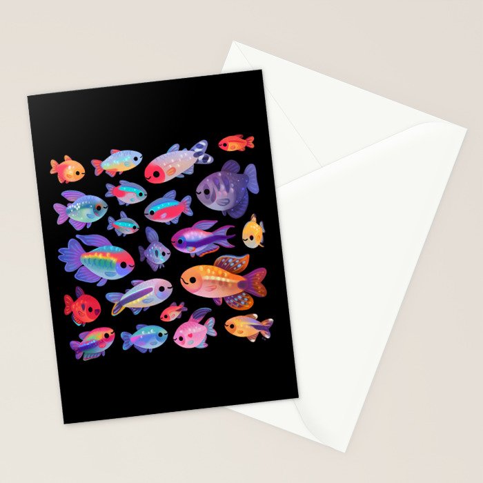 Happy tetra Stationery Card Gallery Image 2