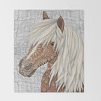 Haflinger Horse Throw Blanket Gallery Image 2