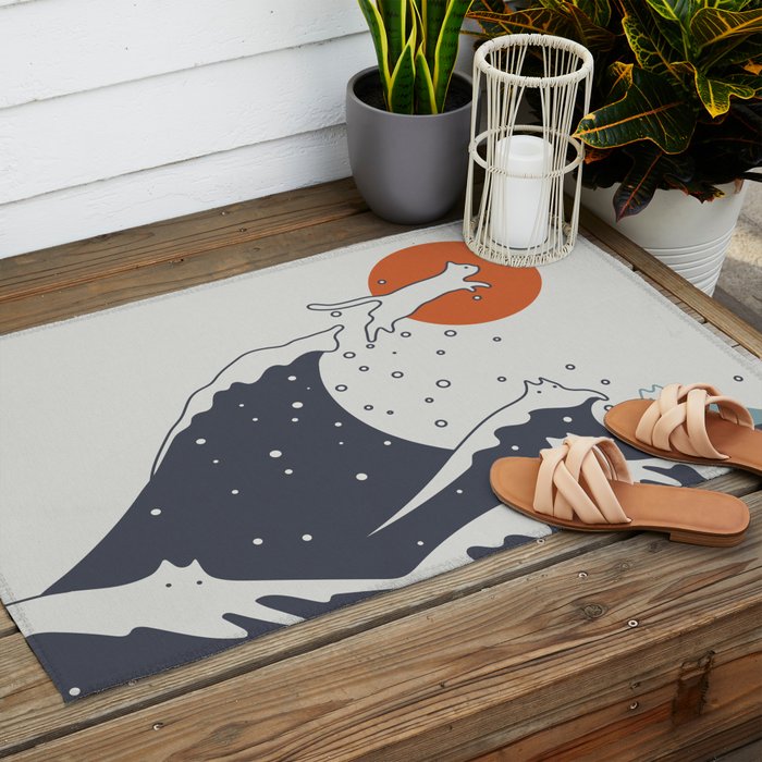 Cat Landscape 55C Outdoor Rug Gallery Image 2