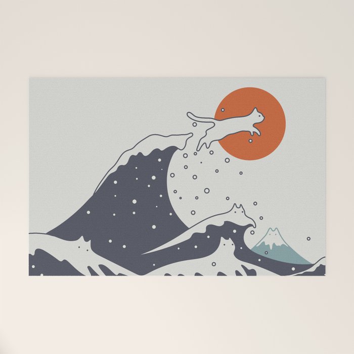 Cat Landscape 55C Welcome Mat Gallery Image 1