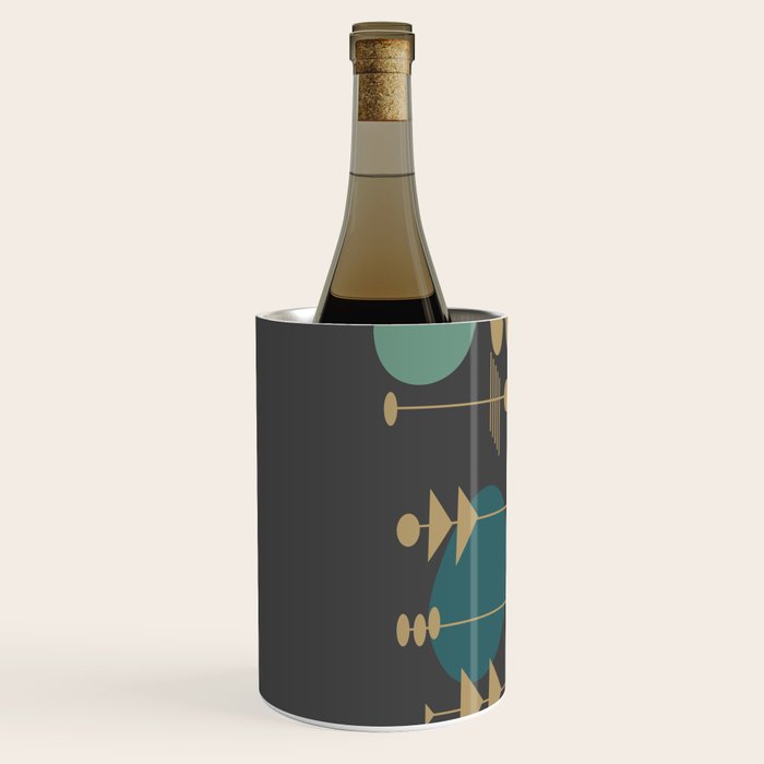 Mid Century Modern Atomic in Grey Wine Chiller Gallery Image 2