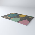 Mid Century Modern Atomic in Grey Rug Gallery Image 3