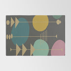 Mid Century Modern Atomic in Grey Rug Gallery Image 2