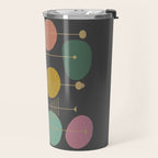 Mid Century Modern Atomic in Grey Travel Mug Gallery Image 2