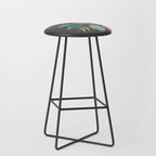 Mid Century Modern Atomic in Grey Stool Gallery Image 1