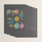 Mid Century Modern Atomic in Grey Wrapping Paper Gallery Image 3